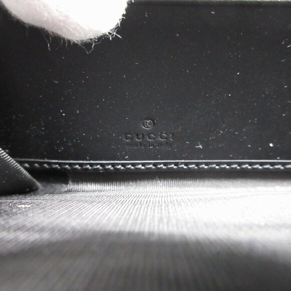 GUCCI Guccissima 307987 Black Leather Round Long Wallet - Picture 9 of 9